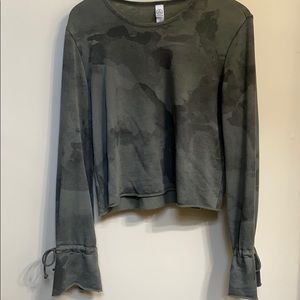green cameo top